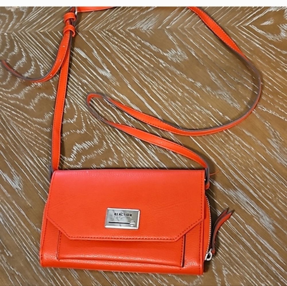 Kenneth Cole Reaction Vibrant Orange Crossbody Bag